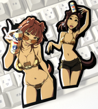 Mitsu and VHS Beach Day - Stickers