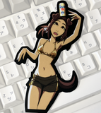 Mitsu and VHS Beach Day - Stickers