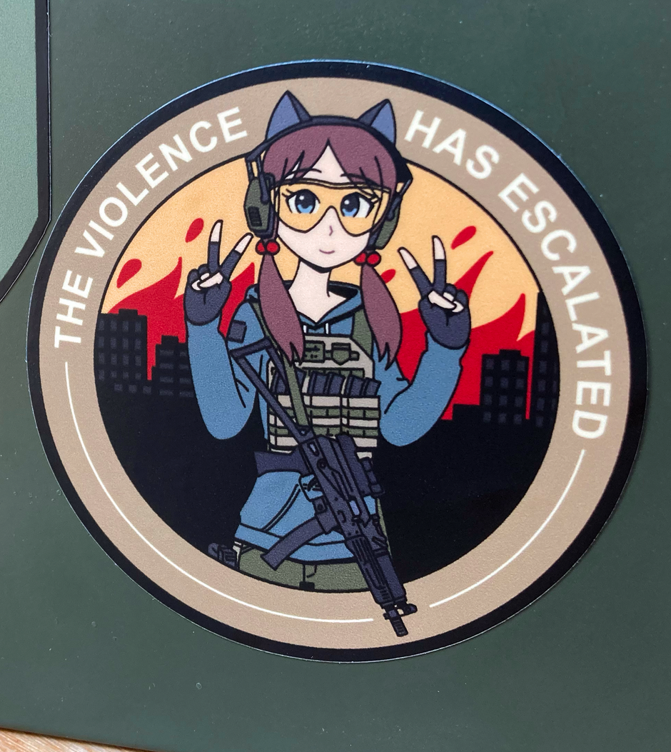 Tactical Catboy - Sticker – Hitsuji Goods